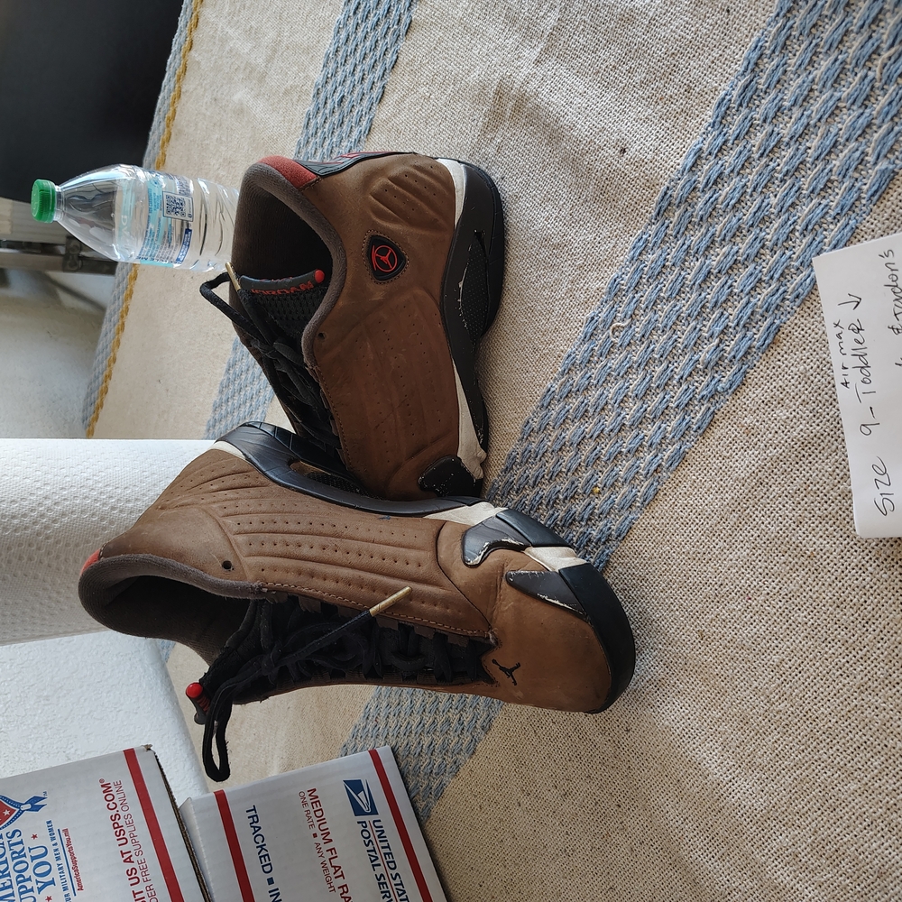 Jordan Men's Sneakers - Brown and Black